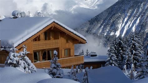 Mountain Cabin Winter Wallpapers - Wallpaper Cave