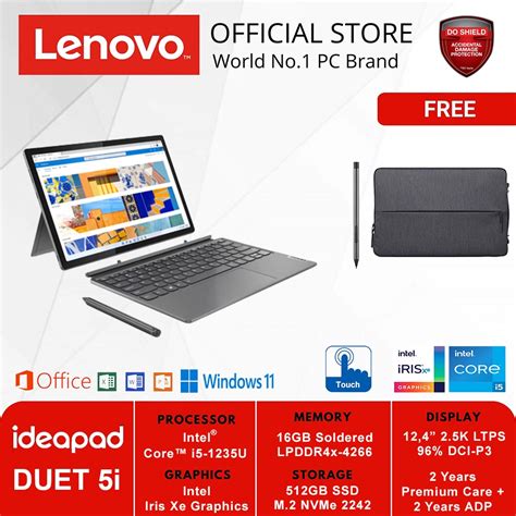 Jual Lenovo Ideapad Duet I Iau Core I U Gb Gb W Ohs