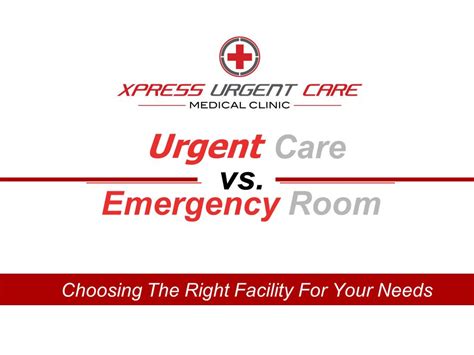 Urgent Care Vs Emergencyroom Deciding Between An Urgent Care Facility