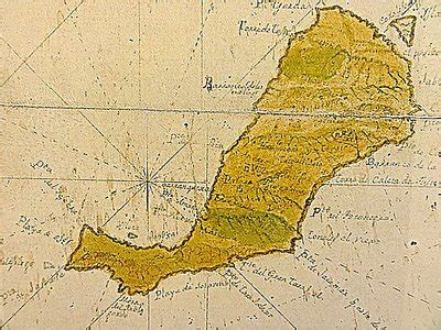 Antiguo Mapa De Fuerteventura