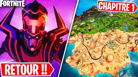 Retour De La Map Du Chapitre 1 Fortnite Youtube