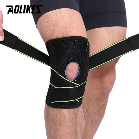 Aolikes Pcs Knee Support Coolfit Quick Dry Silica Gel Springs Sports