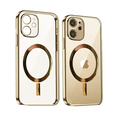 Etui Do Iphone Premium Golden Magsafe Z Os On Kamery Z Ote Etui