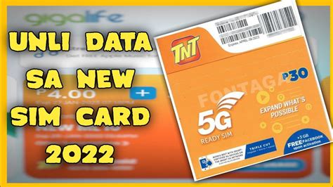 Unli Data Sa New Buy Sim Card TNT Smart Unli 5g Data Sa New Sim Card