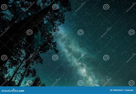 Celestial View Of Starry Night Sky With Milky Way Stock Image Image