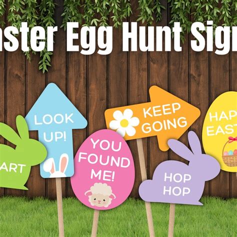 Easter Egg Hunt Sign Etsy