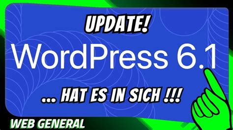 WordPress 6 1 Update Alle Neuheiten In 5 Minuten YouTube