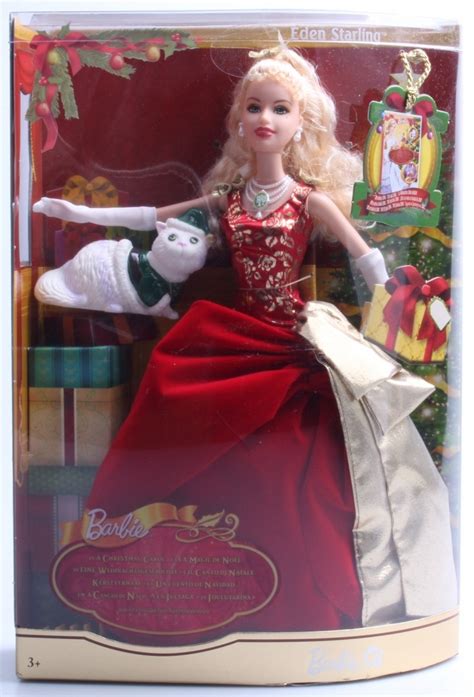 Barbie A Christmas Carol Eden Starling Doll With Cat Mattel Christmas