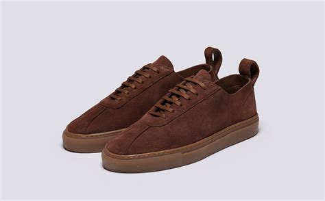 Sneaker 1 U | Womens Sneakers in Brown Coffee Suede | Grenson