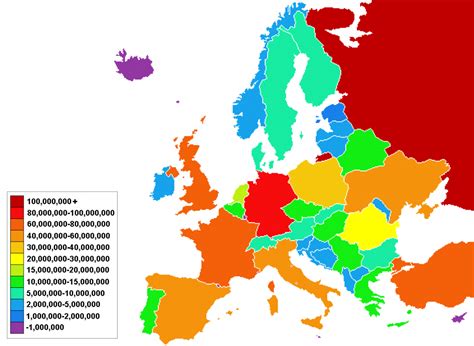 Top 10 European Countries by Highest Population