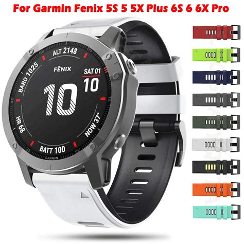 Correa De Silicona Suave Para Reloj Garmin Fenix 5S 5 5X Plus 6S 6