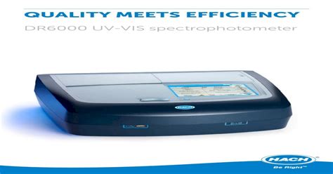 Dr6000 Uv Vis Spectrophotometerdr6000 Uv Vis Technical Data Display