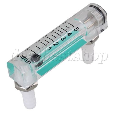 0 5lpm Oxygen Flow Meter Acrylic Metal Fitting Gas Air Flowmeter Ebay