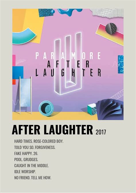 After Laughter Paramore Minimalist Album Poster | Paramore after ...