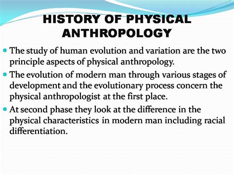 History Of Physical Biological Anthropology Ppt Forensics Digest