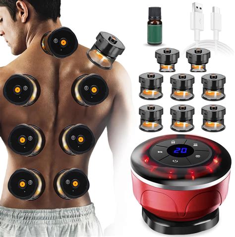 4 In 1 Electric Cupping Therapy Set With 8 Cellulite Massage Cups With 12 Modes