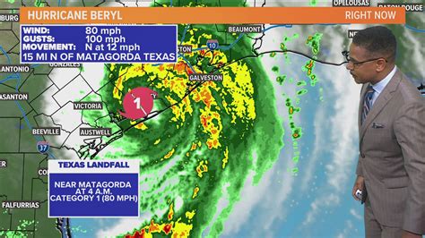 Hurricane Beryl Tracker Texas Forecast Spaghetti Models Path Wfaa