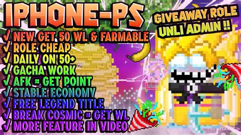 Giveaway Role Unlibfg Richwajib Join Daily On Growtopia