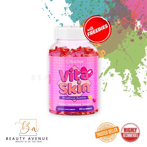 Real Skin Vita Skin Glutathione Gummies With Freebies Lazada Ph