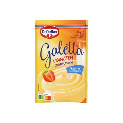 Dr Oetker Galetta Vanille Geschmack für 500ml 80g Lebensmittel Vers