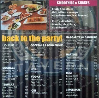 Menu at Hog's Breath Cafe, Muntinlupa