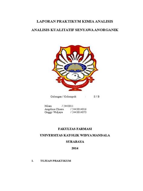 Pdf Analisis Kualitatif Senyawa Anorganik Dokumen Tips