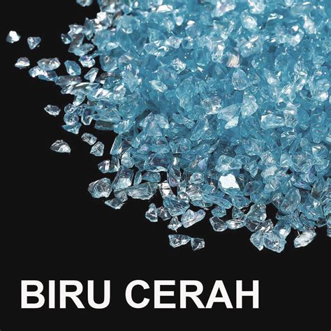 Jual Topping Batu Pecah Kecil Kaca Bening Transparan Stone Flakes