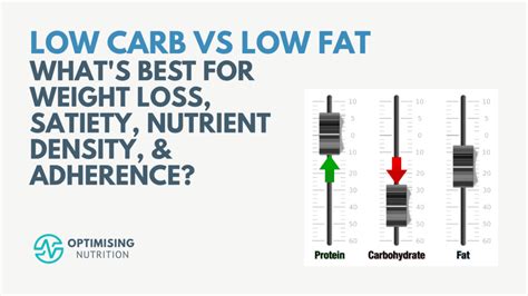 Low Carb Vs Low Fat Diets For Weight Loss And Nutrient Density Optimising Nutrition