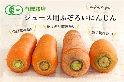 有機栽培ジュース用にんじん5kg（ふぞろい）の通販・販売 有機野菜のぶどうの木