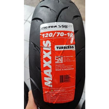 Jual MAXXIS VICTRA S98ST VESPA 120 70 12 TUBLES PRODUKSI 2024 FREE