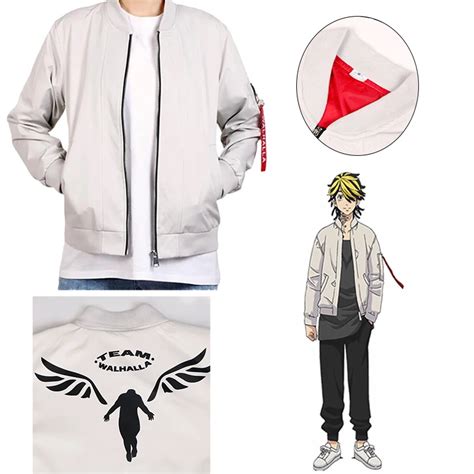 Kazutora Hanemiya Cosplay Tokyo Revengers Costumes Grey Coat Valhalla