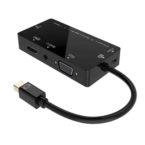 YIWENTEC Mini Displayport DP To HDMI VGA DVI Audio Thunderbolt