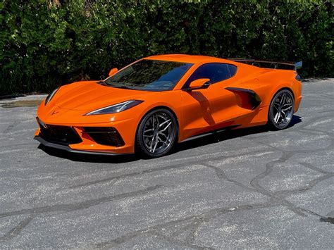 Chevrolet Corvette C8 Stingray Orange Forgeline Al304 Wheel Wheel Front