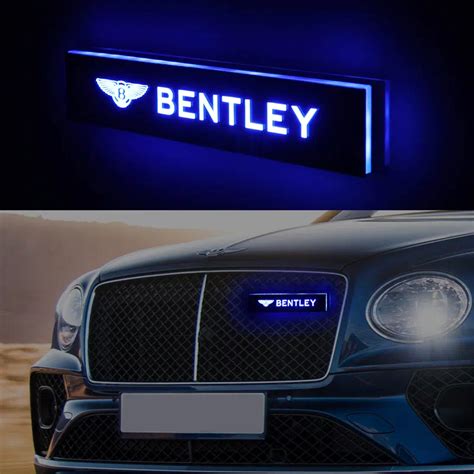 Bentley Logo Sticker Beleuchtetes Emblem Auto Grill Licht Aoonuauto De