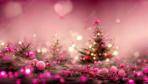 Christmas Pink Tree Wallpapers - Wallpaper Cave