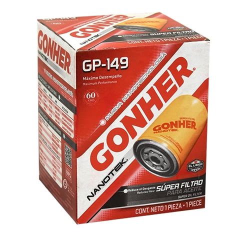 Filtro para Aceite Gonher Nanotek Nanotek GP 149 Bodega Aurrera en línea