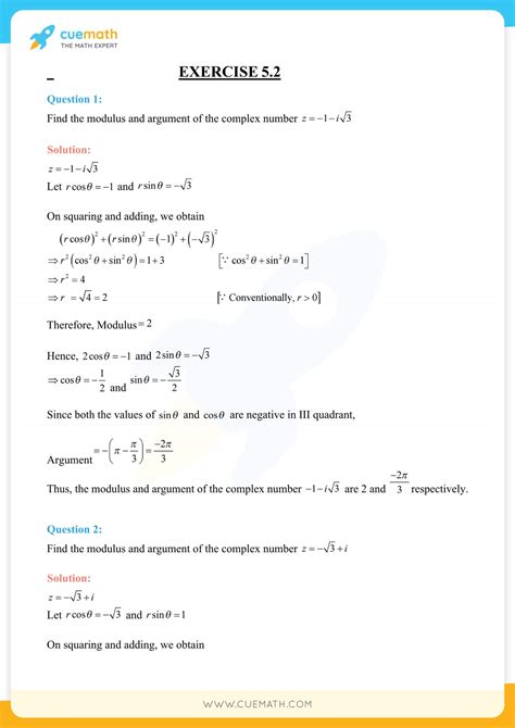 Ncert Solutions For Class 11 Maths Chapter 5 Complex Numbers And