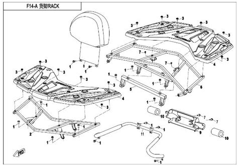 CFMOTO F14 A Rack Plastic Sherco