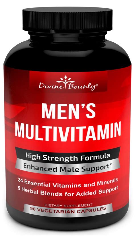 Buy Mens Multi Daily Multi For Men With A C D E K B Complex Calcium Magnesium Selenium