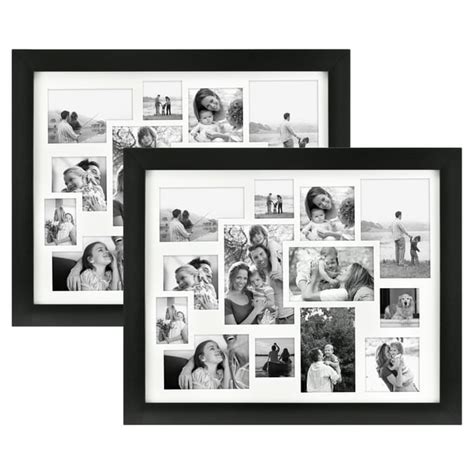 MCS Set of Two 16? x 20? Black Collage Matted Photo Frames - Walmart ...