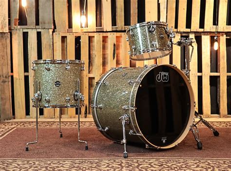 Dw Performance Ginger Glitter Drum Set 18x24 9x13 14x16 Reverb