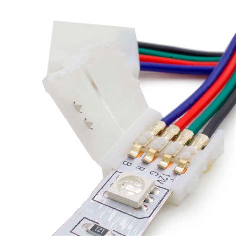 Cabo De Conex O Direta Dupla Para Fita Led Rgb Pin Mm Fitas Led