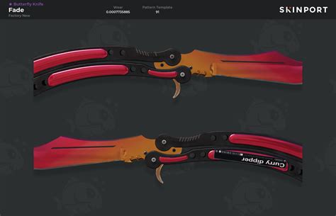 Butterfly Knife Fade Factory New Counter Strike Skinport