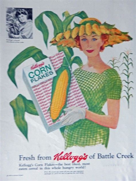 Kellogg S Original Sweetheart Of The Corn Print Ad Illustration