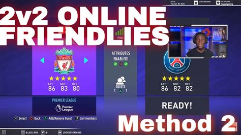 HOW TO 2V2 ONLINE FRIENDLIES IN FIFA WITH FRIENDS Method 2 YouTube