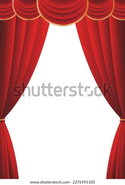 Red Curtain Background Material Red Curtain Stock Vector (Royalty Free) 2276591105 | Shutterstock