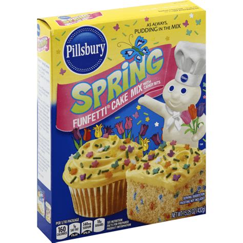 Pillsbury Cake Mix Funfetti Spring With Candy Bits Bizcocho Y Mezcla De Cupcakes Selectos