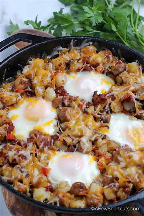 Simple Loaded Breakfast Skillet Recipe A Few Shortcuts