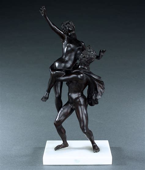 Grand Tour Bronze Of The Abduction Of A Sabine Woman After Giambologna