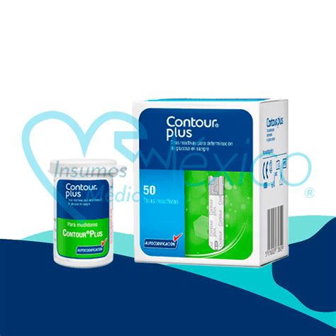 Tiras Reactivas Contour Plus 50 Piezas Insumos Médicos México